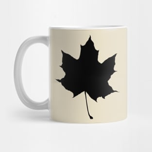 Silhouette of a maple leaf Mug